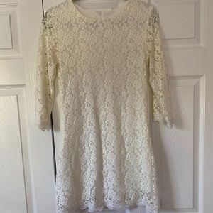 White lace dress